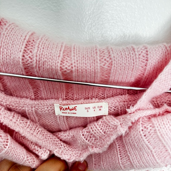 ROMWE, pink kawaii blouse, used in excellent condition - Picture 5 of 12